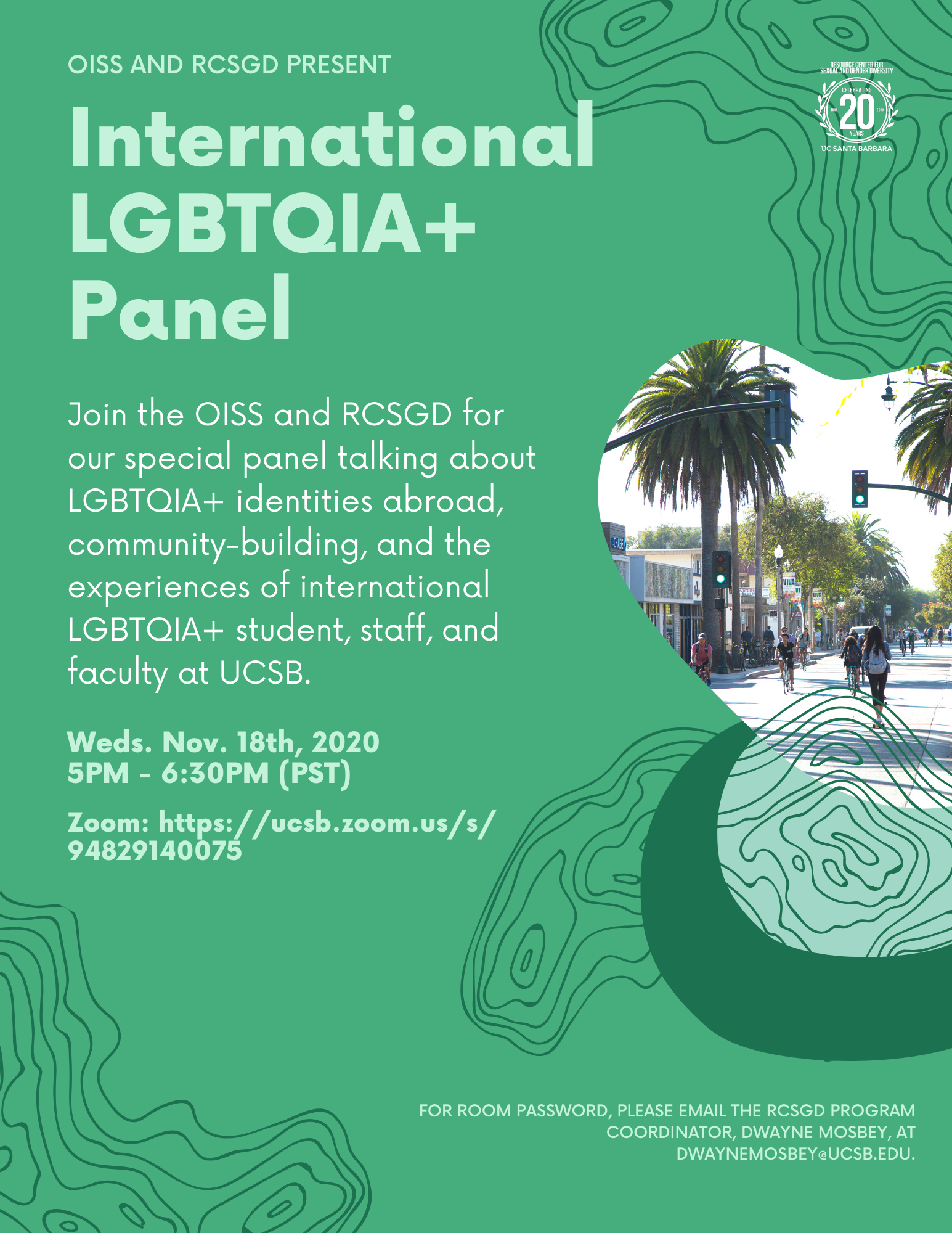 International LGBTQIA+ Panel Flyer