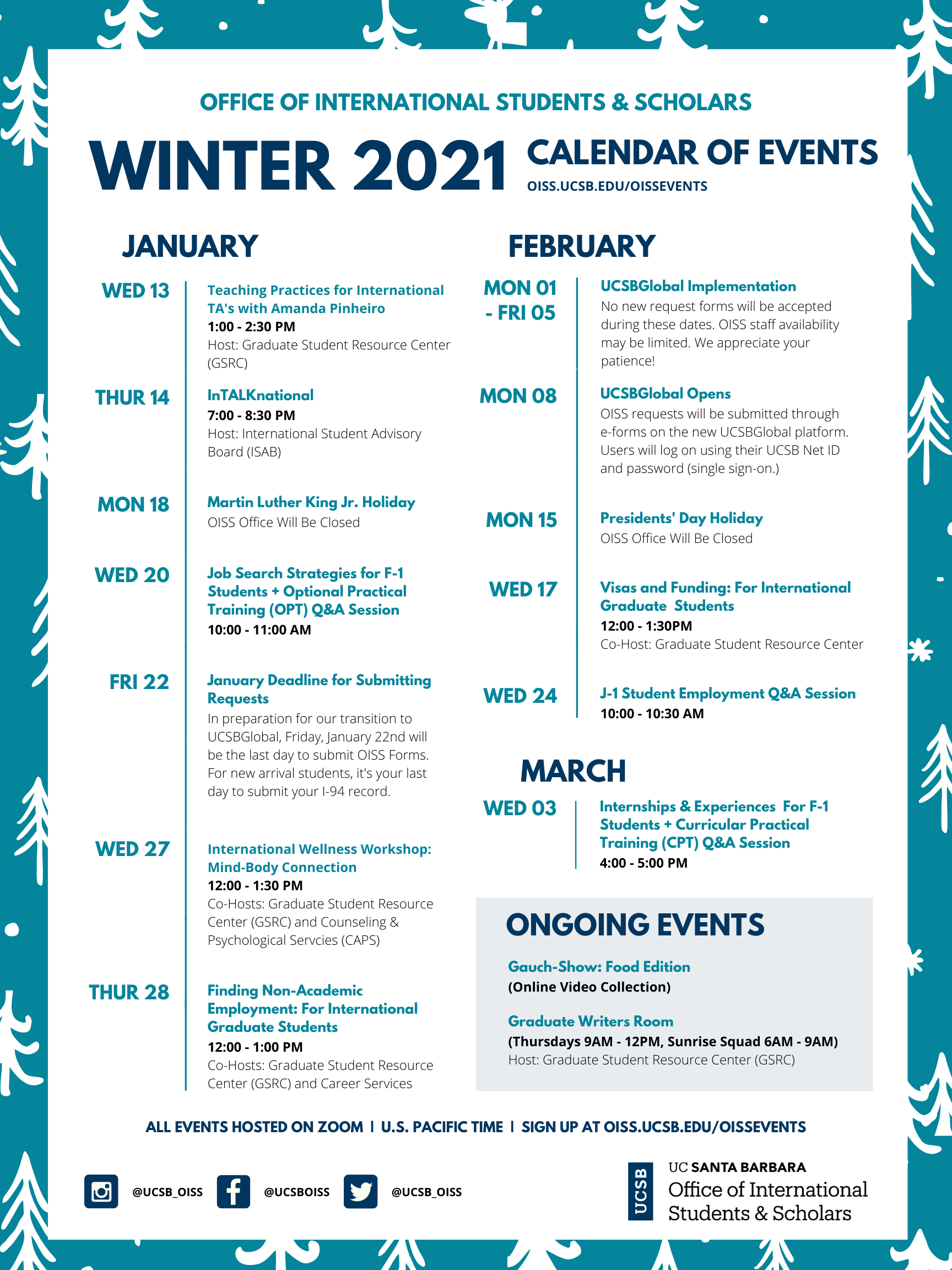 Ucsb Academic Calendar 2021 Home | UCSB Office Of International Students & Scholars