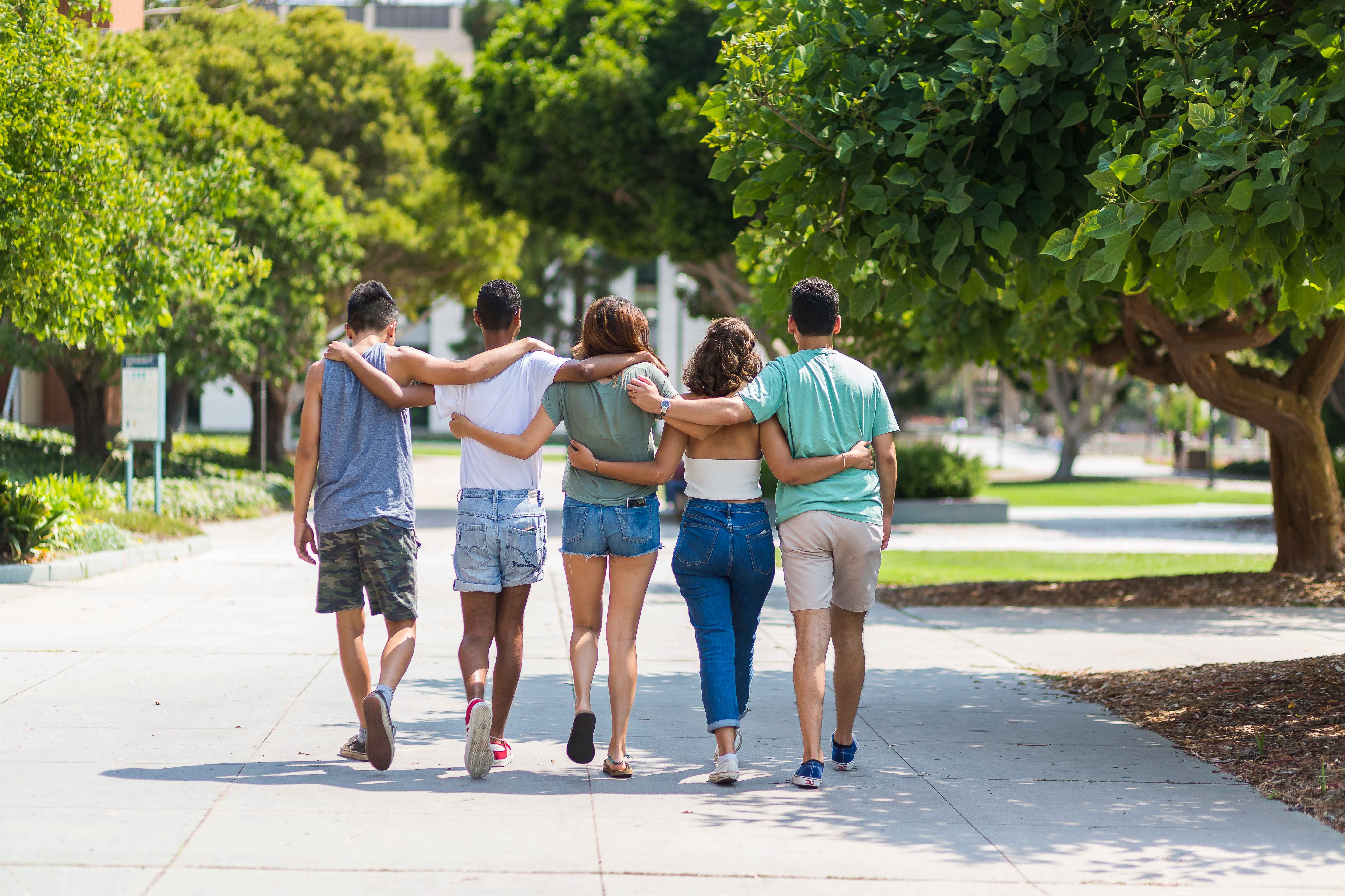 Students embracing